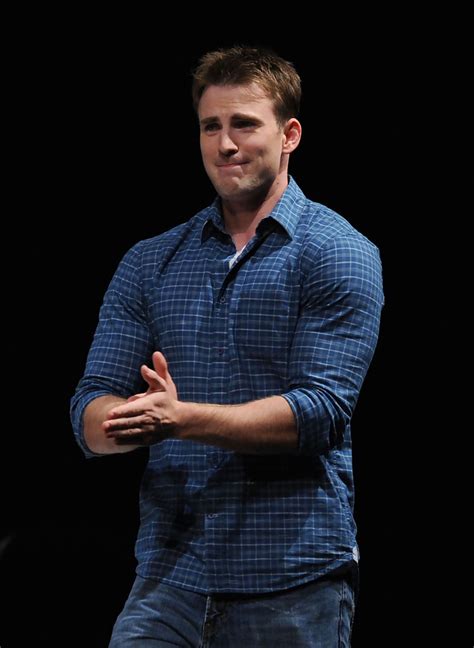 Christopher robert chris evans portrayed steve rogers/captain america in captain america: Chris Evans - Chris Evans Photos - Marvel Studios: "Captain America: The First Avenger" - Panel ...