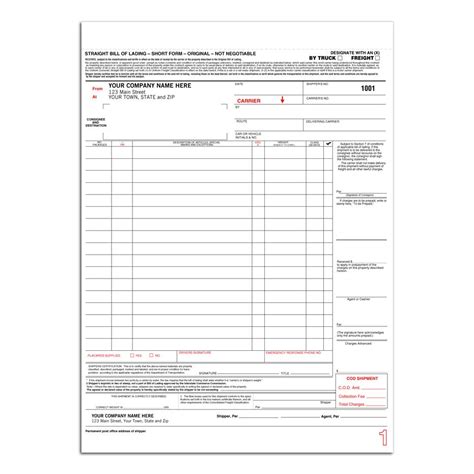 A sample authorization letter would thus be of great assistance in this regard. Trucking Company Forms and Envelopes - Custom Printing ...
