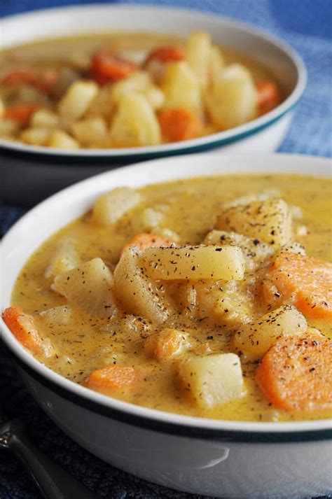 Potato Carrot Leek Soup Quick Hearty Savory With Soul