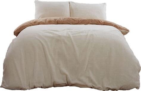 Brentfords Reversible Teddy Fleece Duvet Cover With Pillow Case