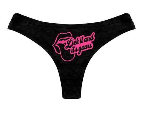 Lick It And Its Yours Panties Sexy Funny Slutty Bachelorette Party