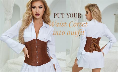alivila y fashion womens sexy satin vintage underbust waist training corset bustier at amazon