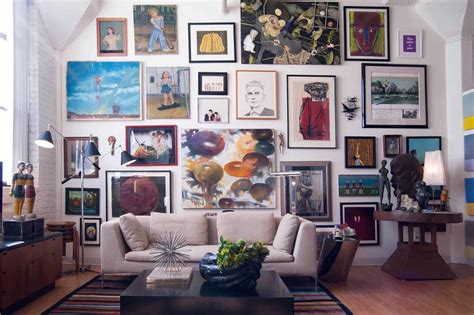 Wall art with framed family pictures. Art & Painting Interior Decor: — Gentleman's Gazette