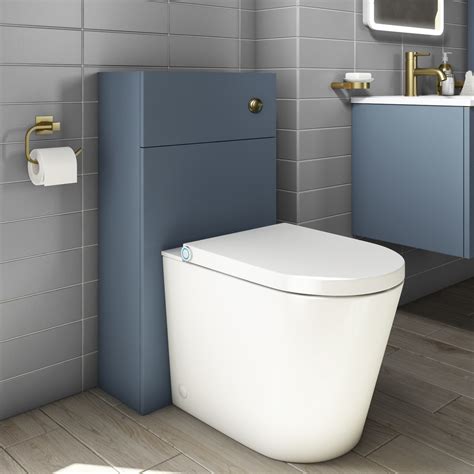 Back To Wall Bidet Toilet Combo Built In Dryer And Spray Purificare