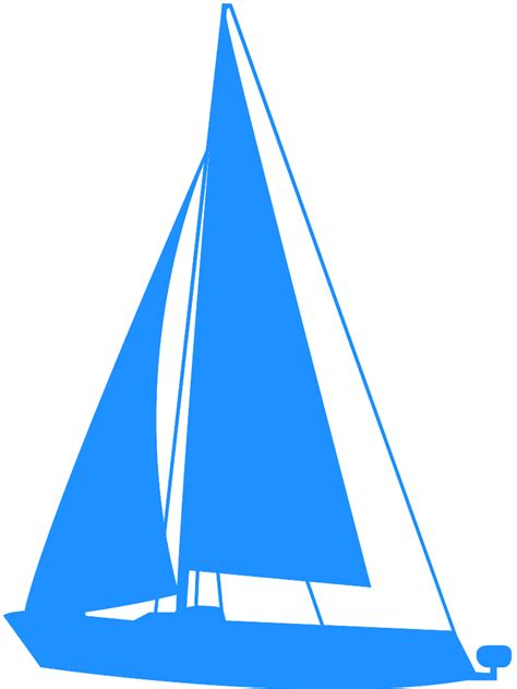 Sailboat Silhouette Free Vector Silhouettes