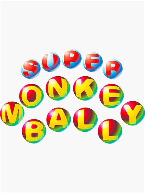 Super Monkey Ball Logo Enhanced Sticker For Sale By Foopock Redbubble