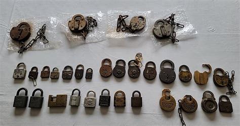 Antique And Vintage Lock Collection Lever Locks Wafer Locks And Pin Tumbler Locks Among A Few