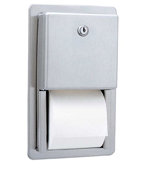 This one has enough room to store three. Bobrick | Recessed Multi-Roll Toilet Tissue Dispenser ...