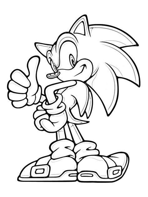 Coloriage Sonic Gratuit  25 supers dessins à imprimer