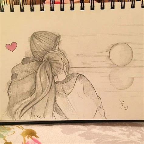Pin By Azikah Khan On Drawing Sketches In 2020 Cute Drawings Of Love