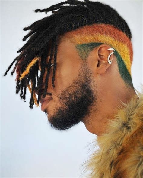 Hand Painted Dreads By Thechelvis Mens Hair Mens Fashion Faux Fur