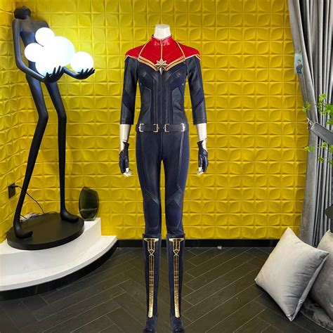 The Marvels Carol Cosplay Costume Captain Marvel Cosplay Etsy