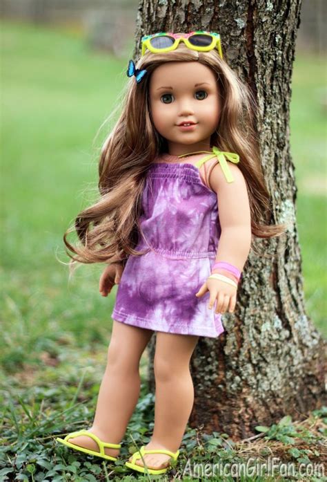 Lea Clark Girl Of The Year Exclusive Beach Dress Review American Girl Doll Lea Doll Clothes