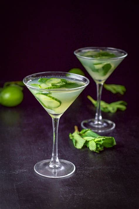 Cucumber Mint Martini Exquisitely Cool Dishes Delish