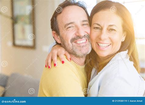 romantic middle age couple in love at home stock image image of expression woman 212938119