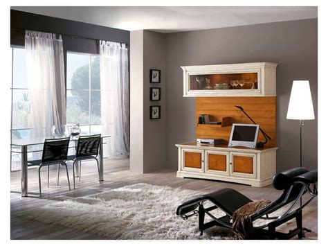 Living room furniture made of solid wood with glass doors | IDFdesign