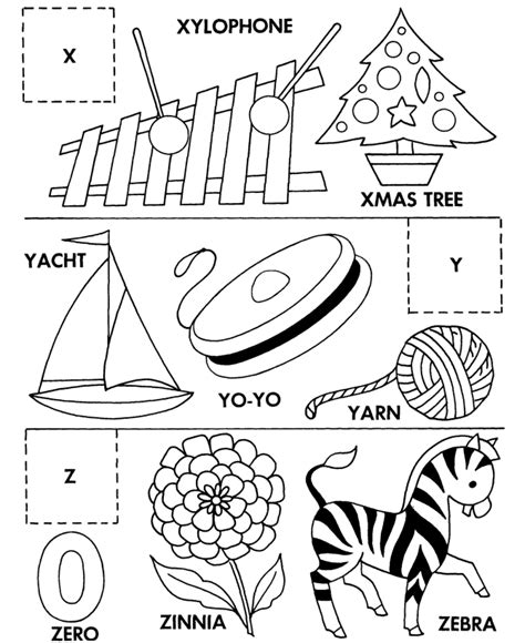 Alphabet Cut And Paste Abc Activity Sheets Letter Matching X Y Z