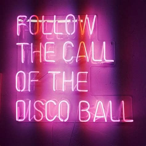 new follow the call of the disco ball acrylic artwork neon light sign 17 x17 neon signs neon
