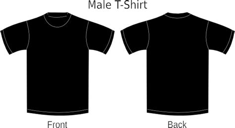 Black Shirt Template Clip Art At Vector Clip Art Online