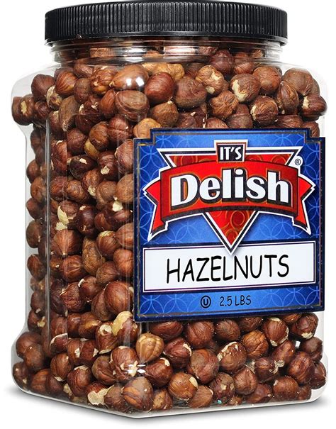 Gourmet Raw Hazelnuts Shelled By Its Delish Lbs Reusable Jumbo