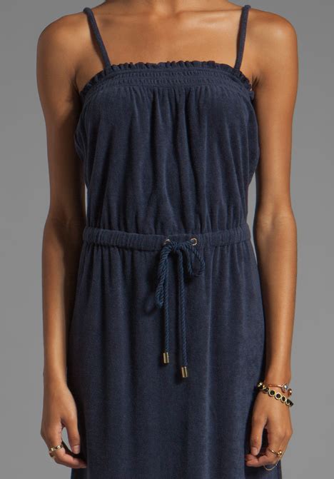 Juicy Couture Terry Maxi Dress In Navy In Blue Lyst