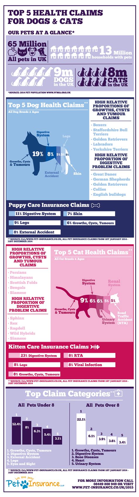 Top 5 health claims for UK cats and dogs - infographic ...