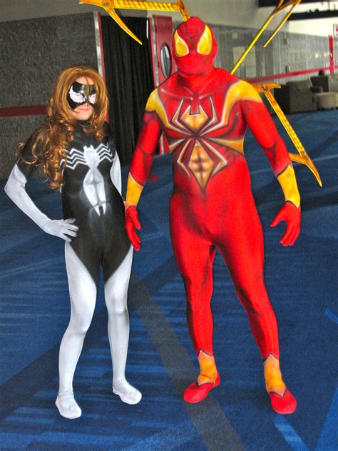 Spider Woman And Iron Spider Man By Urvy1a On Deviantart