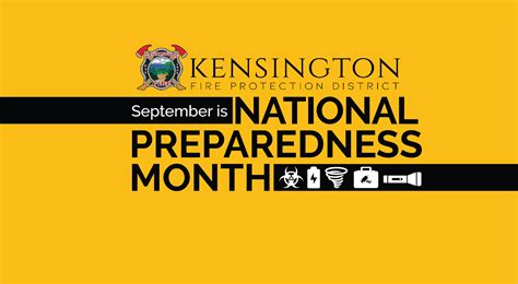 National Preparedness Month Kensington Fire Protection District