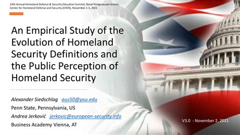 Pdf An Empirical Study Of The Evolution Of Homeland Security