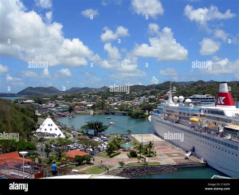 Castries Cruise Ship Duty Free Shopping Terminal In St Lucia The West