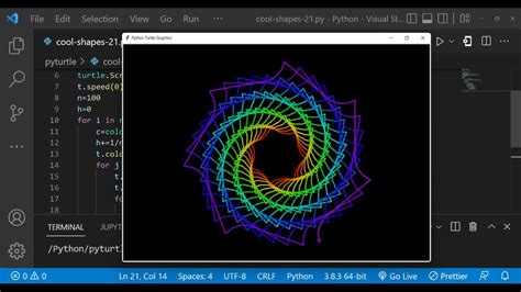 Python Turtle Graphics 31 Cool Shape Drawing Python Turtle Coding