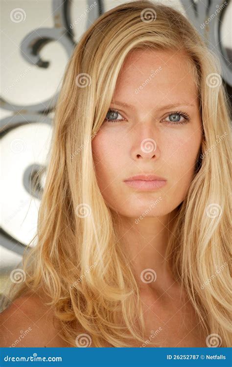 Beautiful Young Blond Woman Portrait Stock Image Image Of Glamour