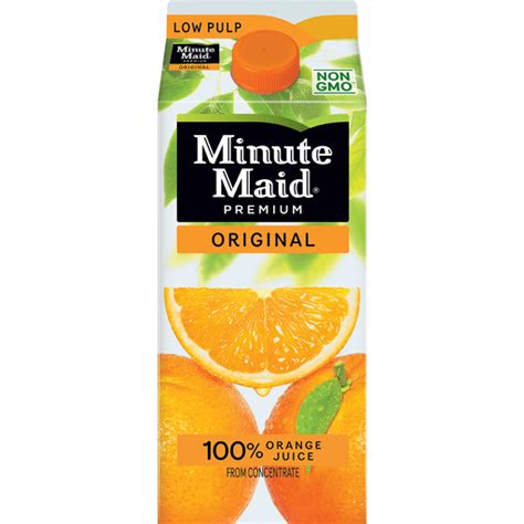 Minute Maid Orange Juice Carton 59 Fl Oz Orange Elmers County Market