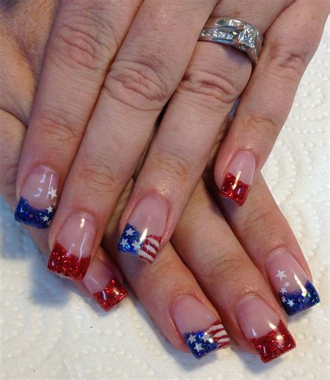 4th Of July Nails Firework Nails