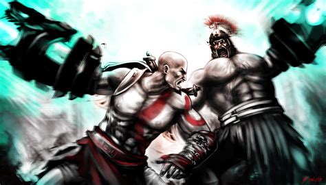 Kratos Vs Hercules By Cheese Demon On Deviantart