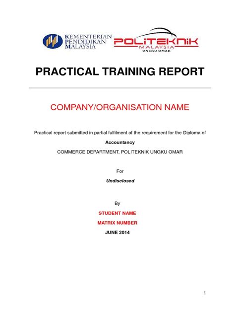 Report contoh laporan latihan industri. Contoh Laporan Latihan Industri | Nature | Business