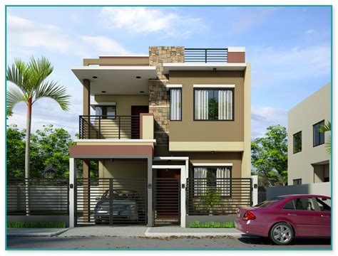 Low Budget Simple Two Storey House Design Popmine