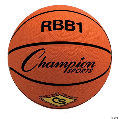 Champion Sports Offical Size Rubber Basketball Orange Set Of 2