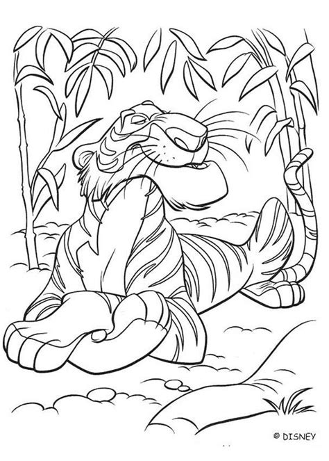 Magical jungle by johanna basford. Shere khan looking for shanti coloring pages - Hellokids.com