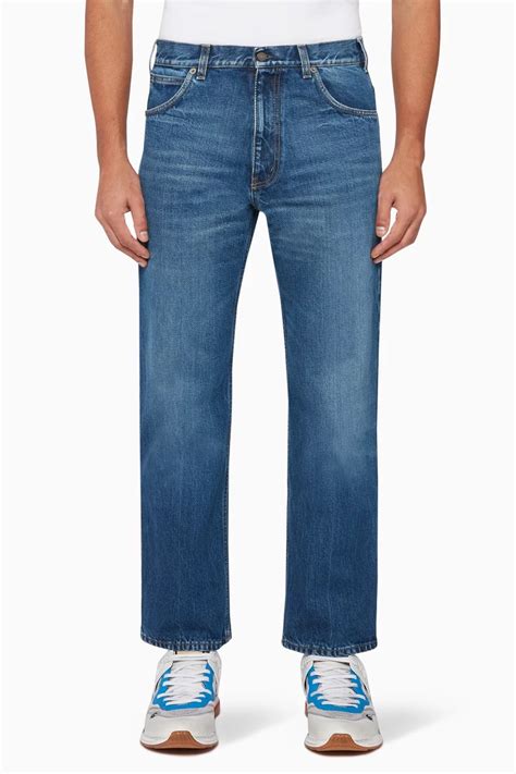 Free delivery and returns on ebay plus items for plus members. Shop Gucci Blue Embroidered-Detail Jeans for Men | Ounass ...