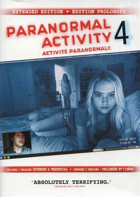 Paranormal Activity 4 Extended Edition Bilingual On Dvd Movie