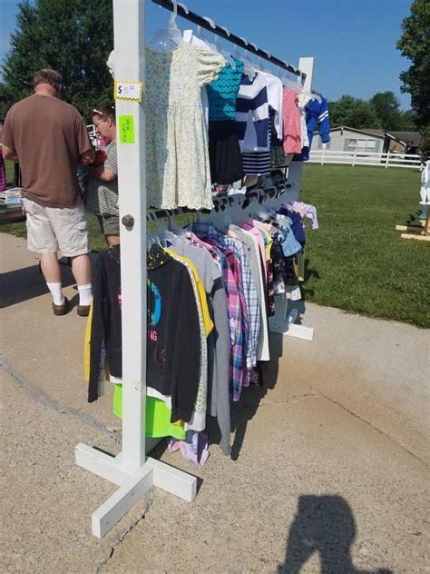 How i made $2k+ in two months selling our clutter. Pin by Sandy Bean Fenley on yard sale and store display ideas | Diy clothes rack, Clothing rack ...