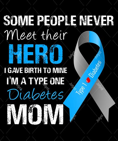 Proud T1d Mom Shirt Png File Support Type 1 Diabetes Awareness Etsy