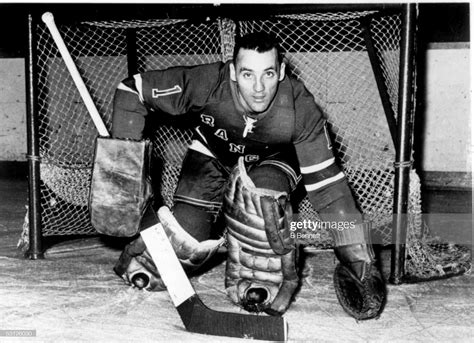 Goalie Jacques Plante Of The New York Rangers Poses For A Portrait