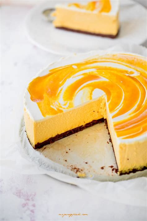 Prosimy nie wybierać tu opcji dostawy kurierem, tylko i wyłącznie odbiór cafe la ruina i raj. Sernik z mango | Moje Wypieki