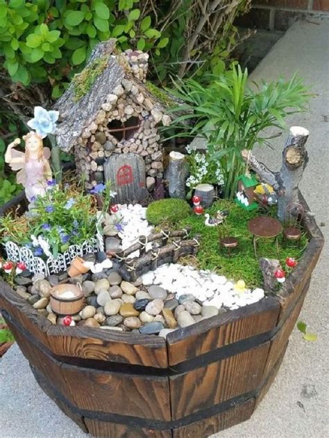 Get plenty of tips and ideas on how to setup a fairy garden at home. Lovely and Magical Miniature Fairy Garden Ideas - Talkdecor