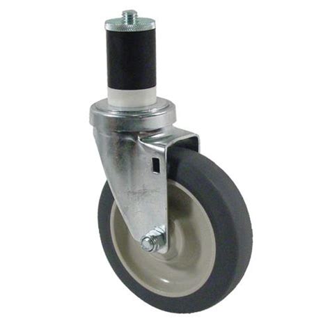 The expansion leaves are hidden in the body of the table. CHG -CMS4-5RPB- 1 5/8in Expanding Stem Caster with 5in Wheel | eTundra