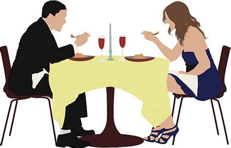 Best People Eating Together Illustrations Royalty Free Vector Graphics