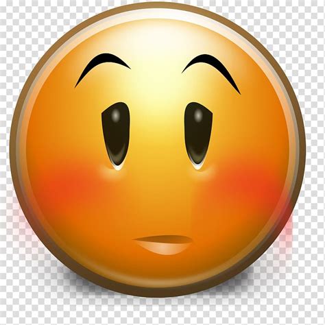 Emoticon Smiley Embarrassment Emoji Blushing Embarrassed Transparent Images