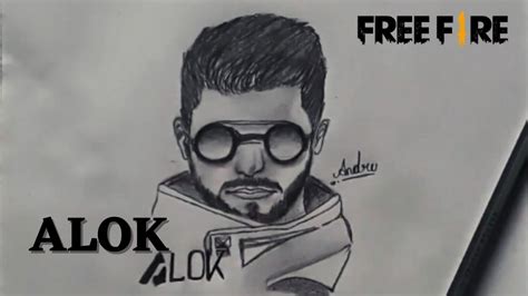 Como Dibujar A Alok Free Fire Youtube